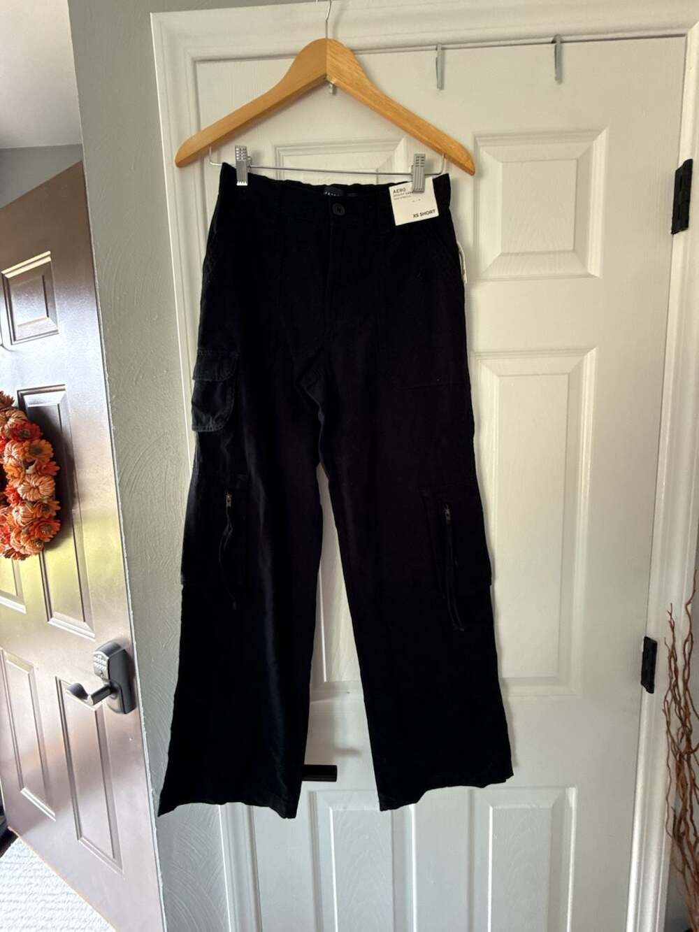 Aero Utility Cargo Pants Size XS Short Black Non Stretch